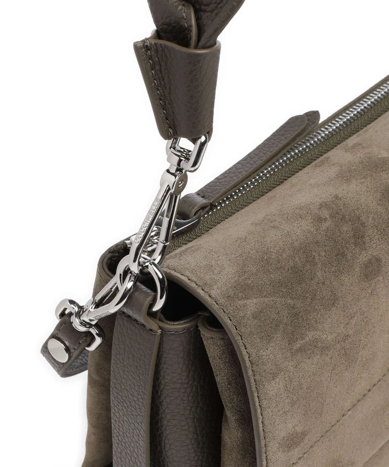 Coccinelle Boheme Suede Schultertasche fango
