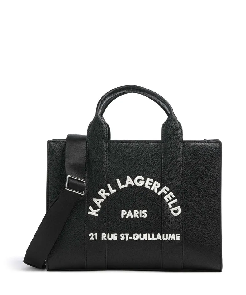 Karl Lagerfeld K/Rue St Guillaume Medium Handtasche white/black