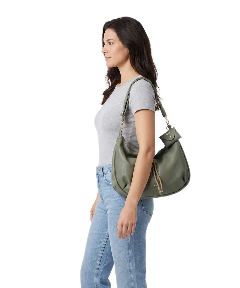 Zwei Lola LO140 Beuteltasche eucalyptus