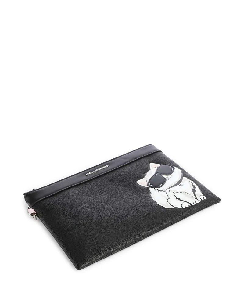 Karl Lagerfeld Ikon Choupette Handgelenktasche black