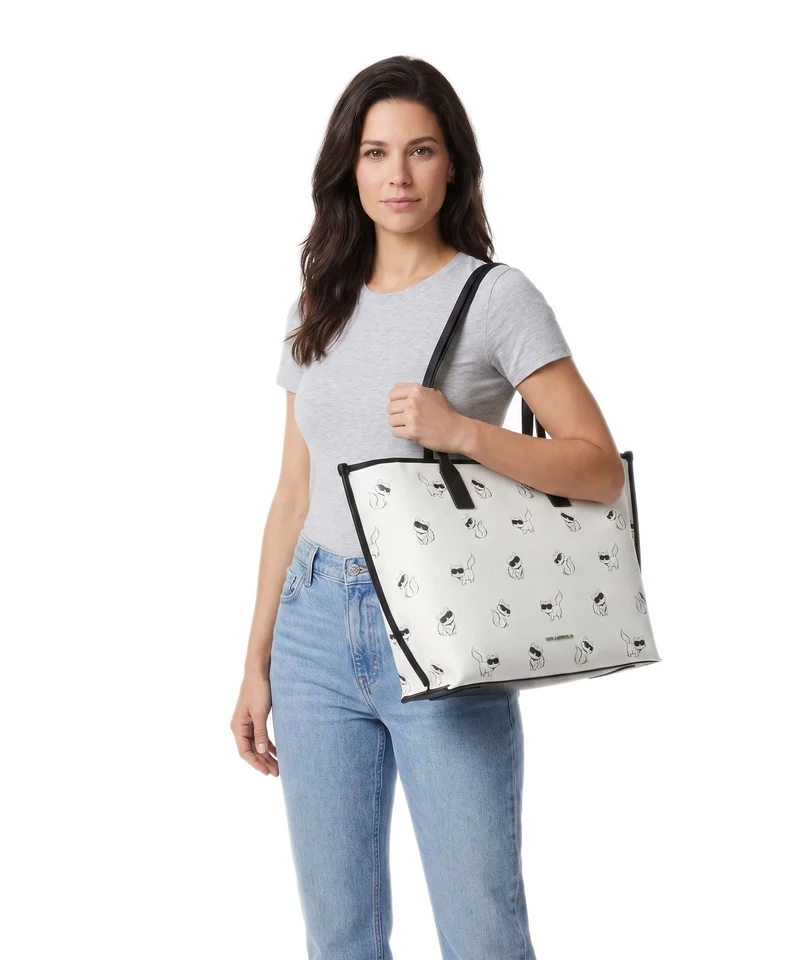Karl Lagerfeld Ikon Choupette Shopper off white