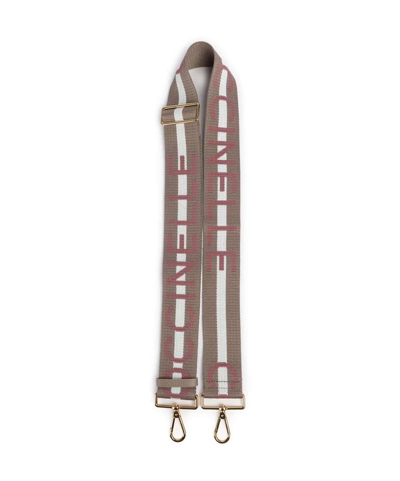 Coccinelle Nastro Signature Schulterriemen multi new warm taupe