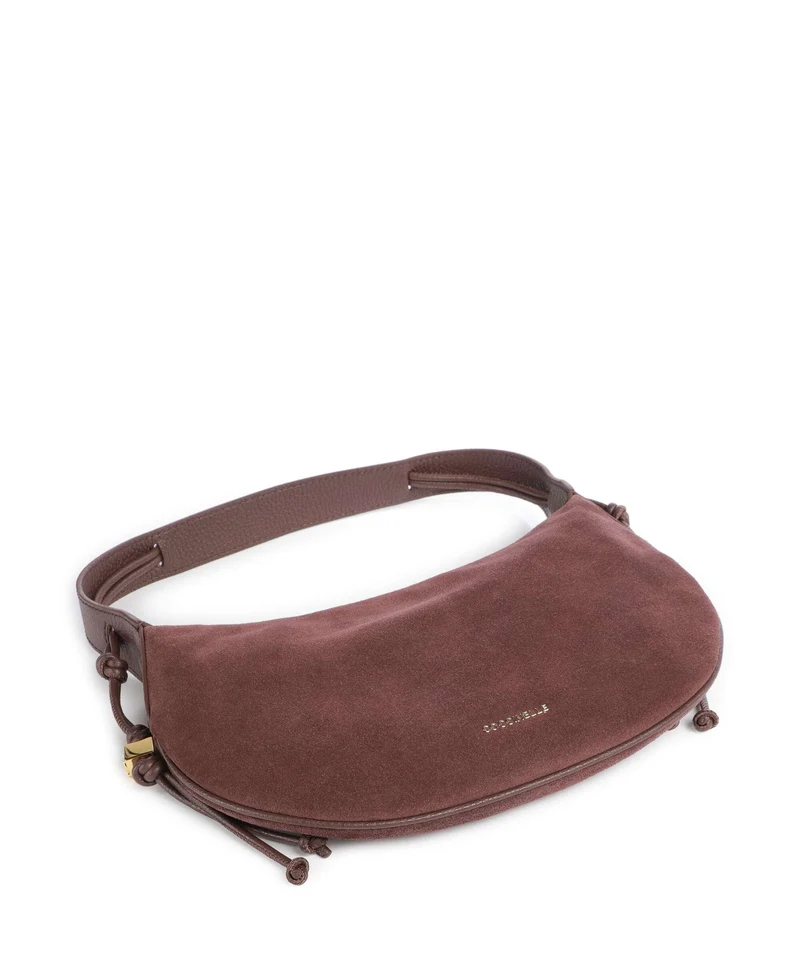 Coccinelle Thess Suede Beuteltasche berry