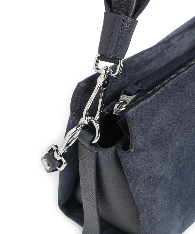 Coccinelle Boheme Suede Handtasche midnight blue