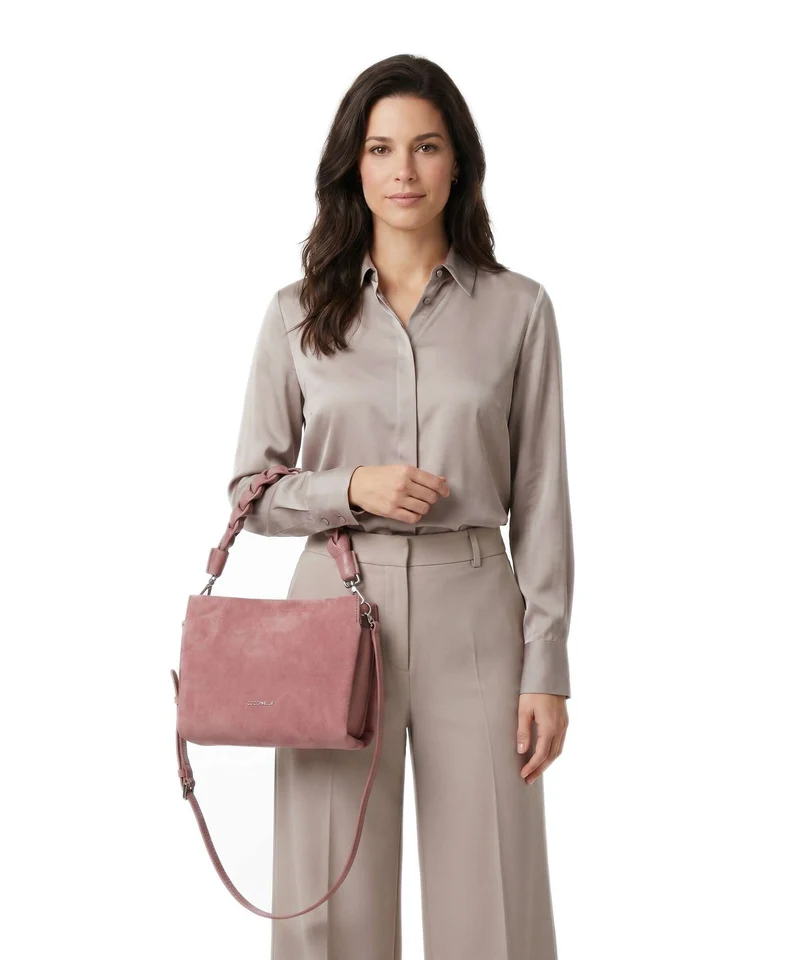 Coccinelle Boheme Suede Handtasche winter rose