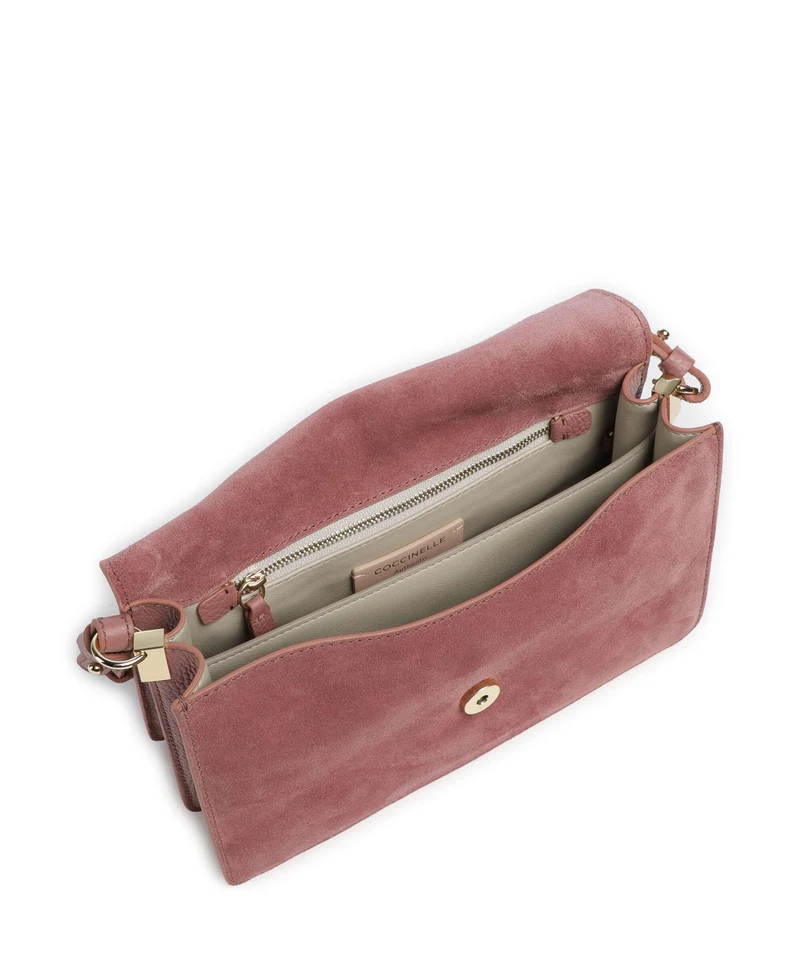 Coccinelle C-Me Softy Suede Schultertasche winter rose