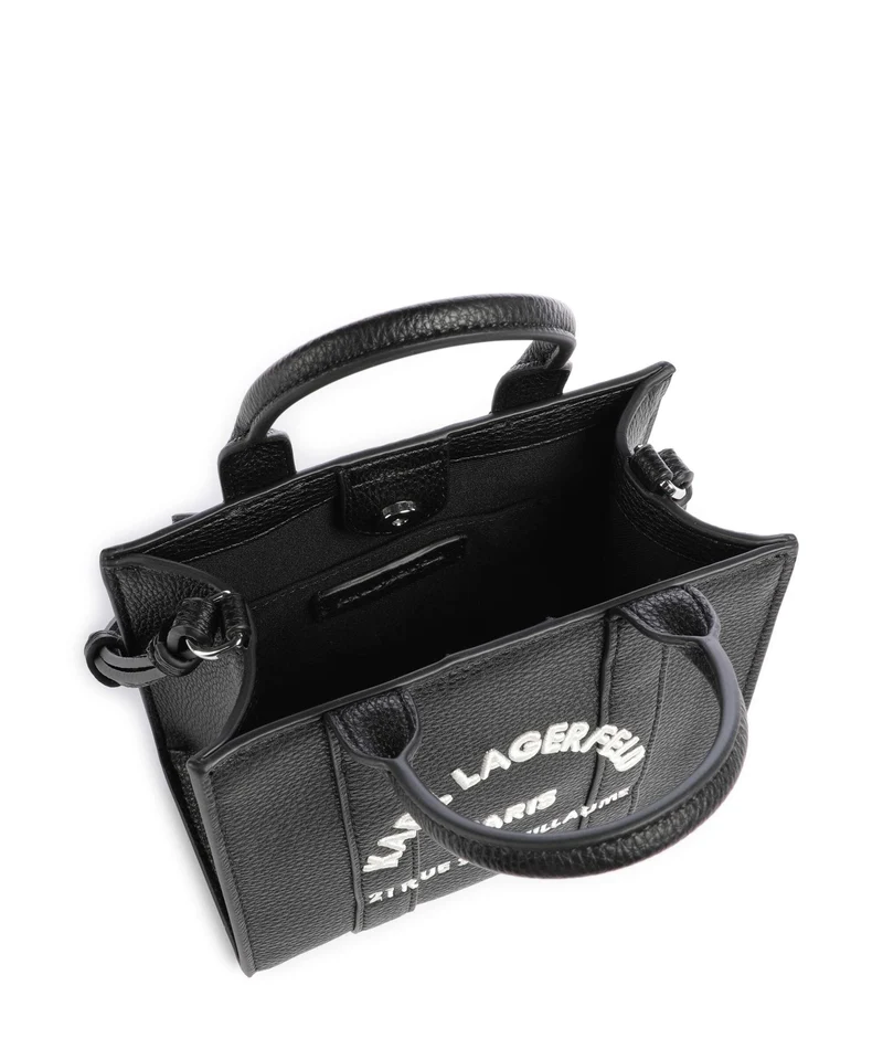 Karl Lagerfeld K/Rue St Guillaume Mini Handtasche white/black