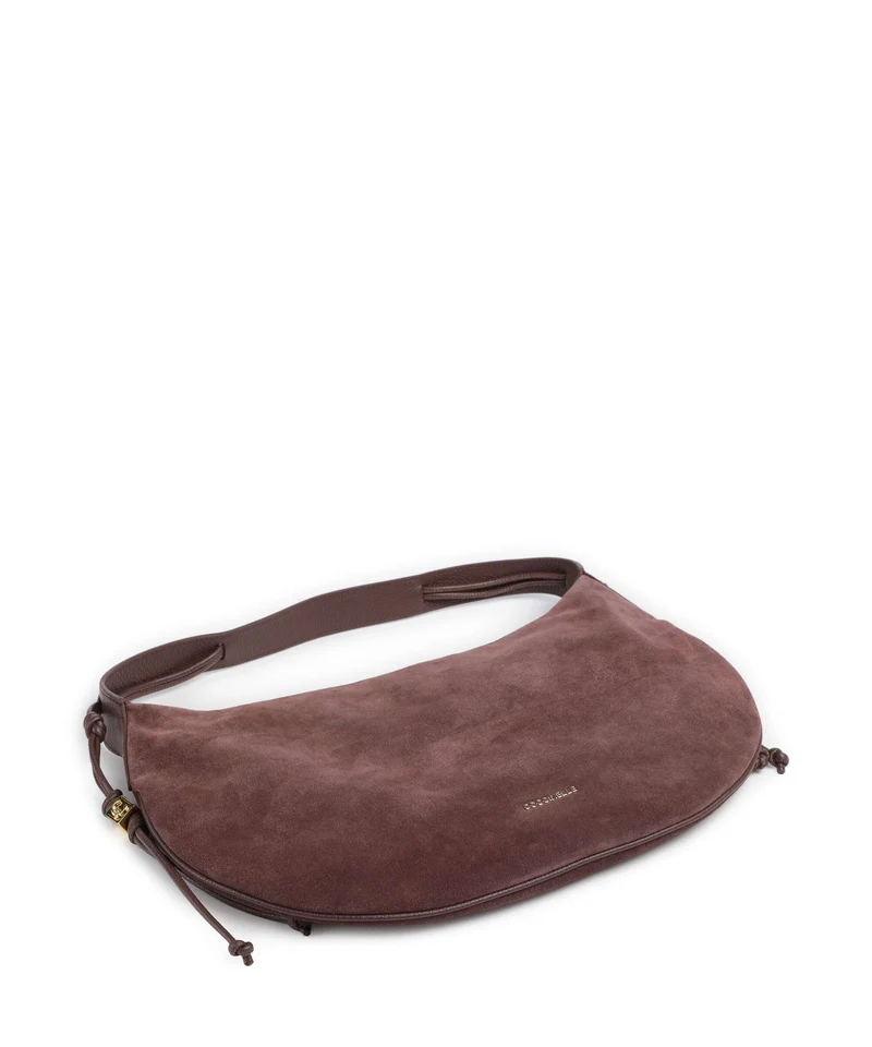 Coccinelle Thess Suede Beuteltasche berry