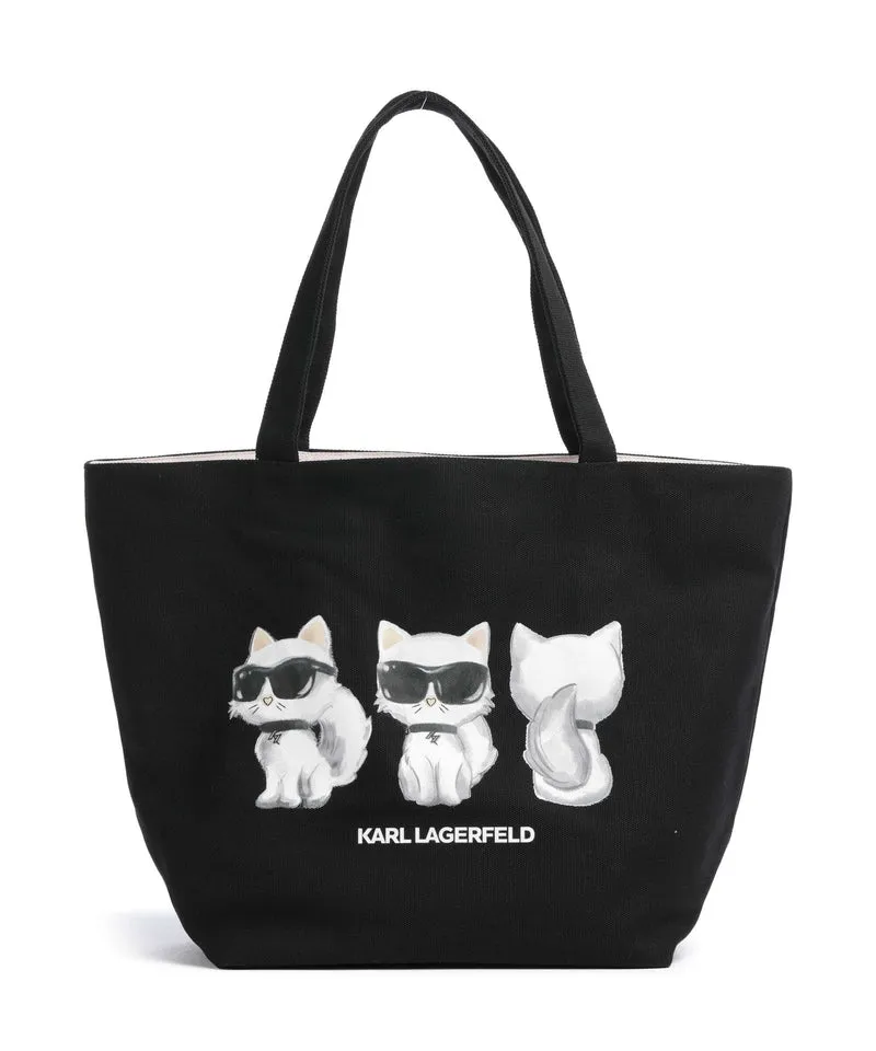 Karl Lagerfeld Ikon Choupette Shopper black
