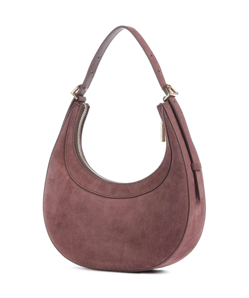 Coccinelle Whisper Suede Schultertasche berry