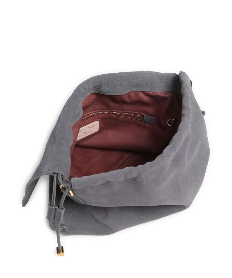 Coccinelle Lidia Suede Beuteltasche stove
