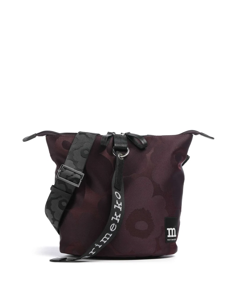 Marimekko Wear All Day Unikko Bucket Handtasche wine red/dark wine