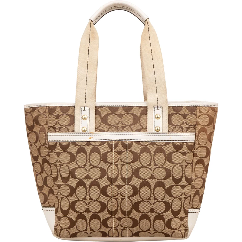 Coach Monogram Signature Tote Shoulder Bag