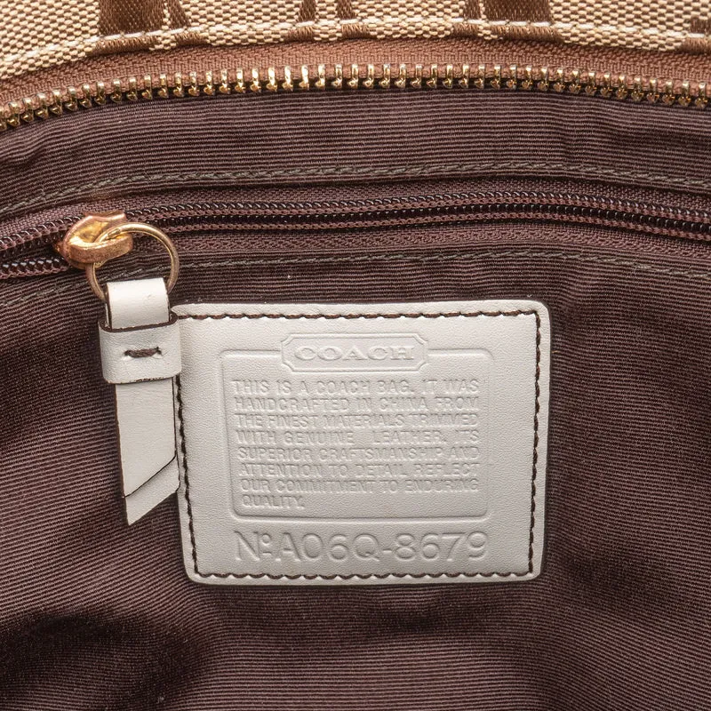 Coach Monogram Signature Tote Shoulder Bag