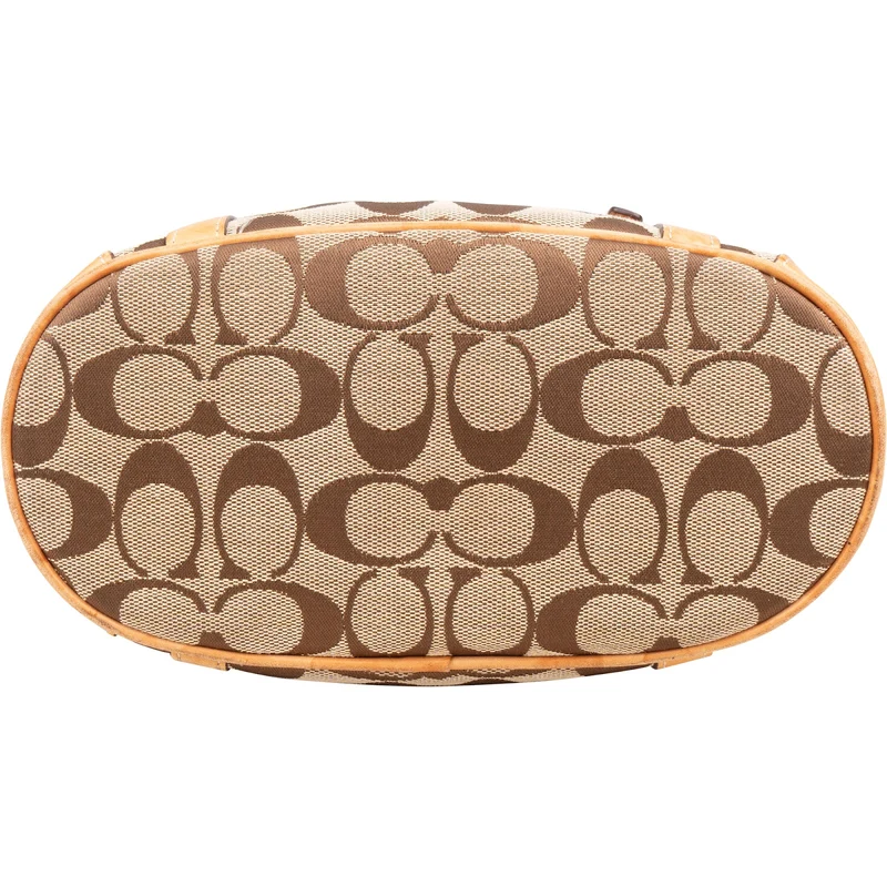 Coach Monogram Signature Hampton Bucket Tote Shoulder Bag