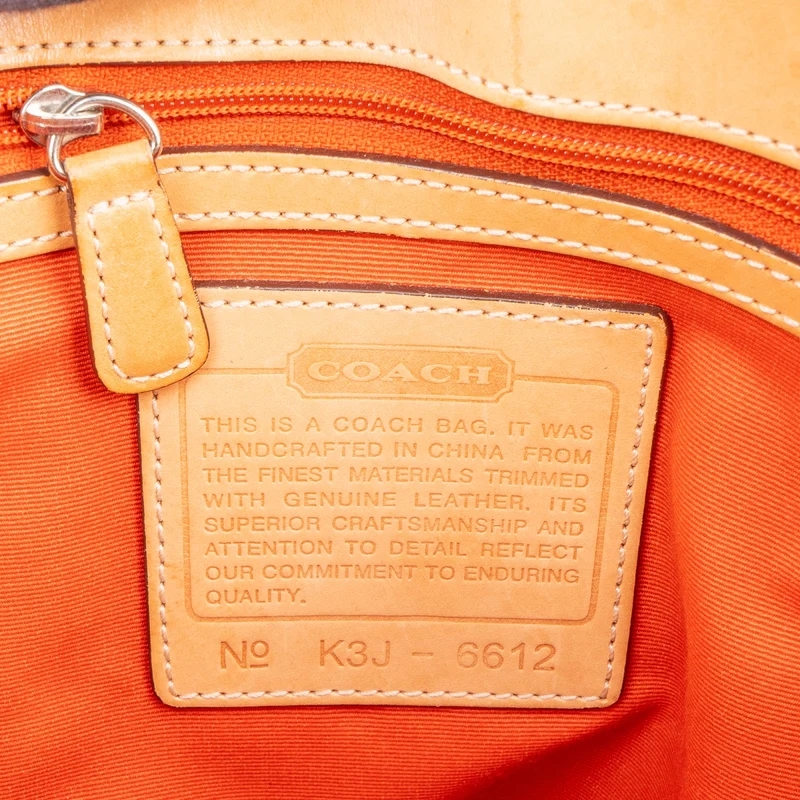 Coach Monogram Signature Hampton Bucket Tote Shoulder Bag