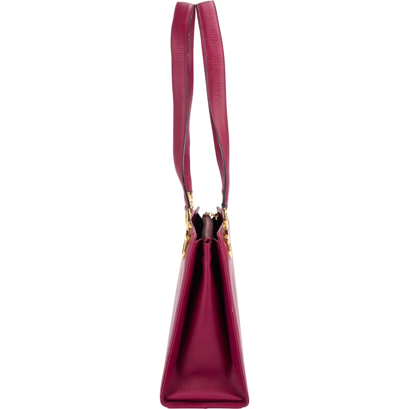 Salvatore Ferragamo Leather Gancini Tote Shoulder Bag