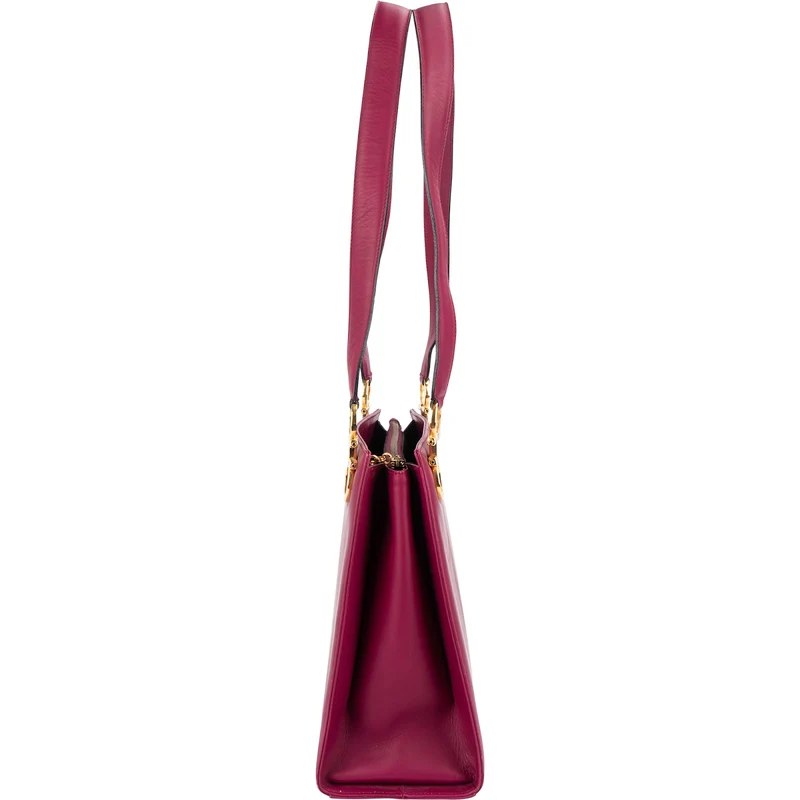 Salvatore Ferragamo Leather Gancini Tote Shoulder Bag
