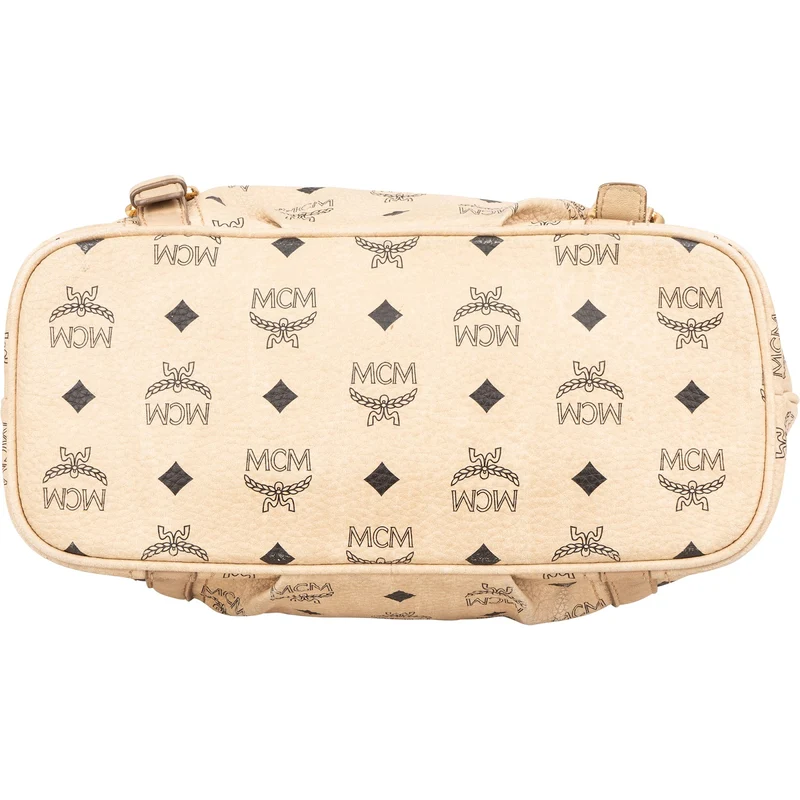 MCM Monogram Visetos Satchel Tote Handbag