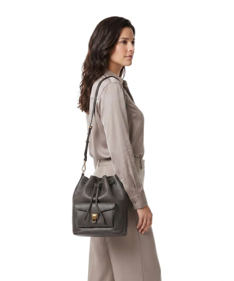 Coccinelle Beat Generation Bucket Handtasche fango