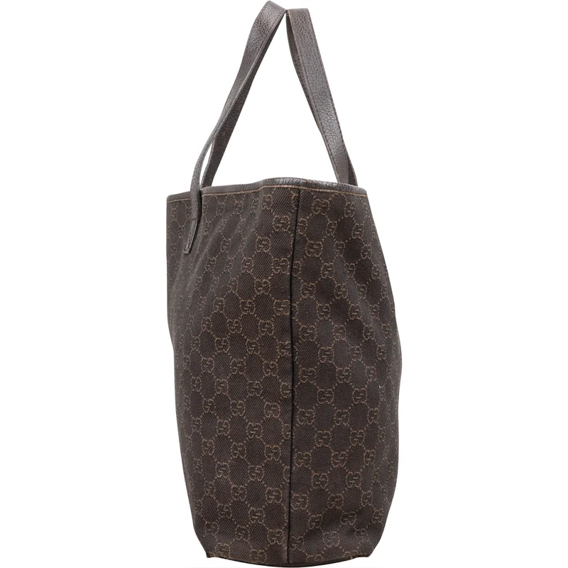 Gucci Monogram GG Canvas Charm Tote Shoulder Bag