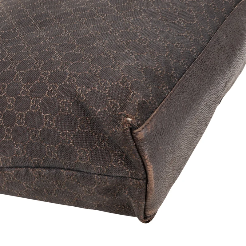 Gucci Monogram GG Canvas Charm Tote Shoulder Bag