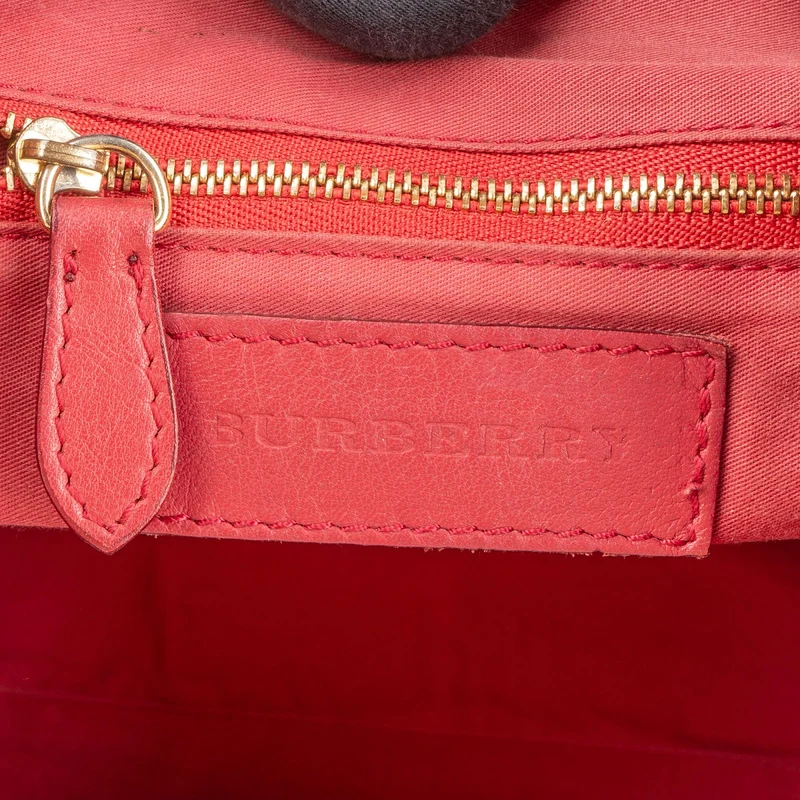Burberry Haymarket Nova Check Tote Shoulder Bag