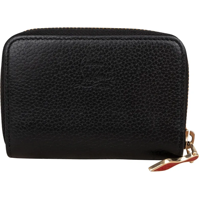 Christian Louboutin Calfskin Panettone Spikes Mini Wallet