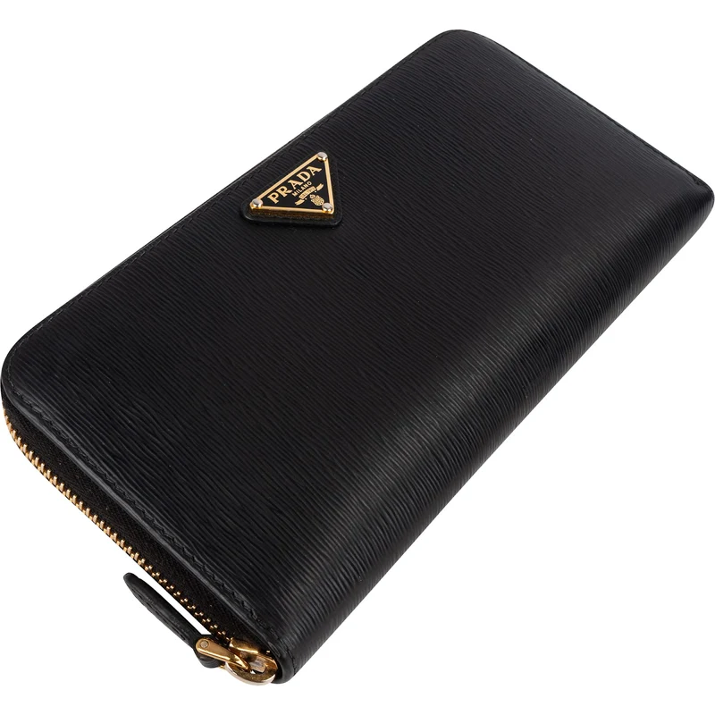Prada Vitello Move Zip Around Wallet