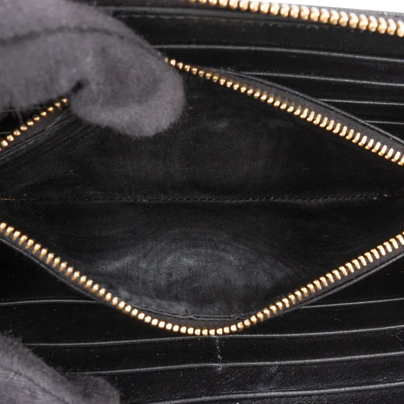 Prada Vitello Move Zip Around Wallet