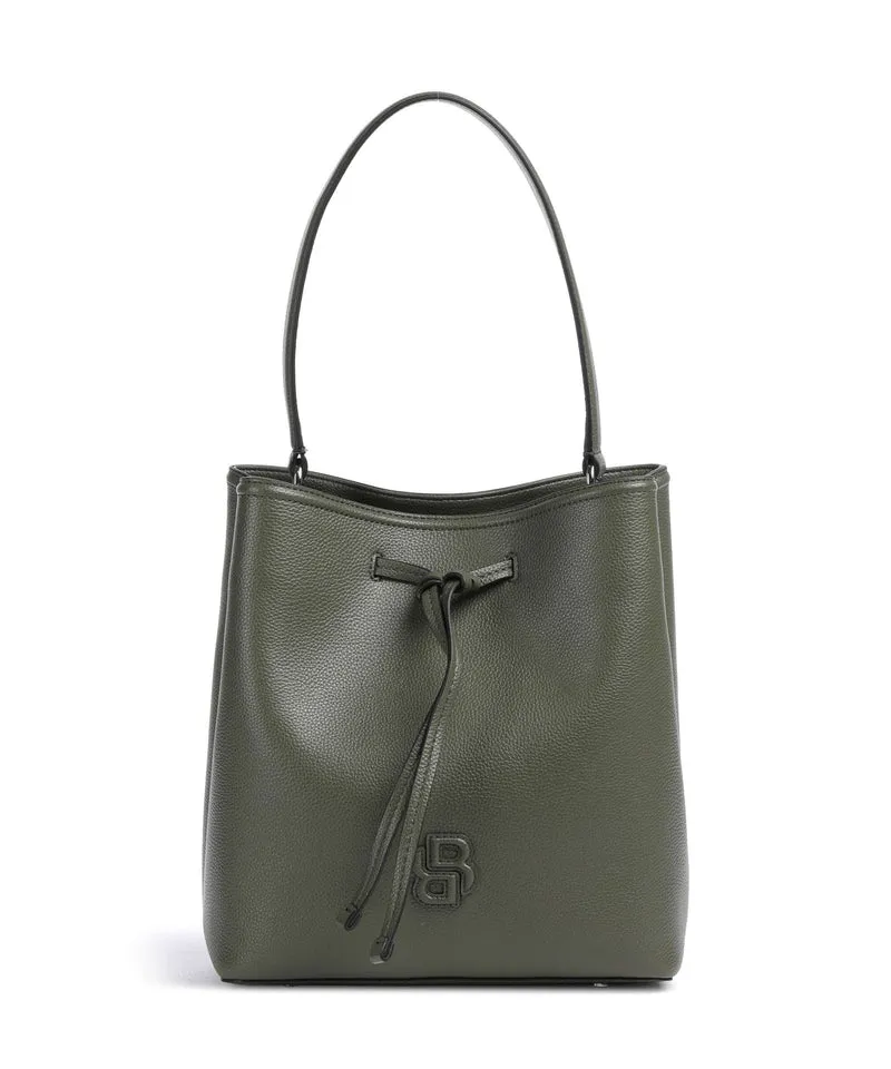 BOSS Anett Bucket Handtasche dark green