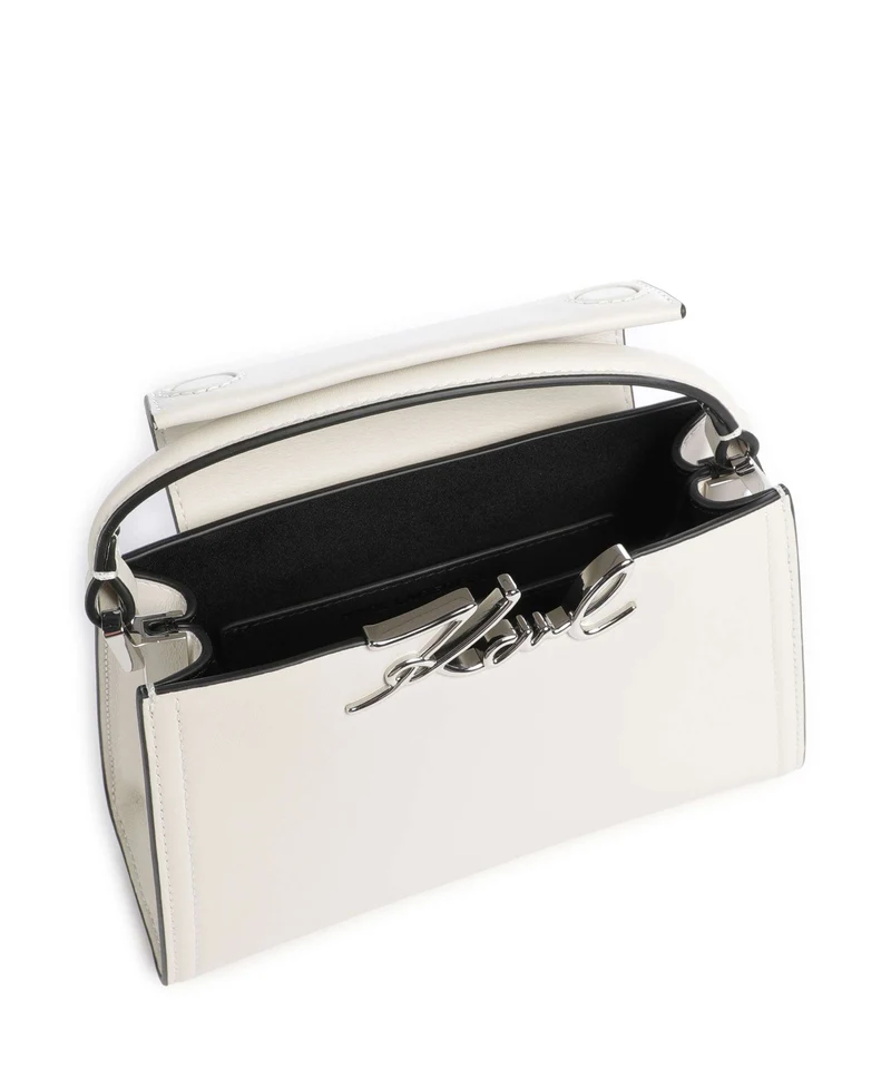 Karl Lagerfeld K/Signature Mini Handtasche off white