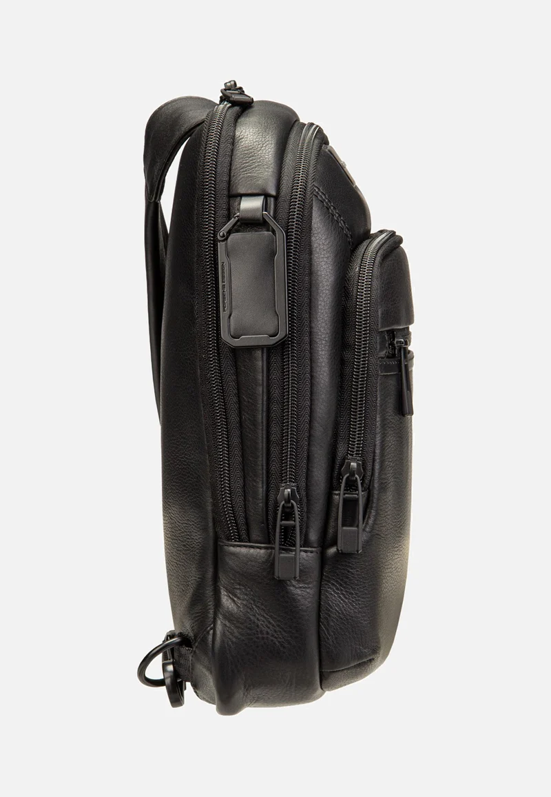 Roadster Leather Evo Sling Bag Black - Sling Bag