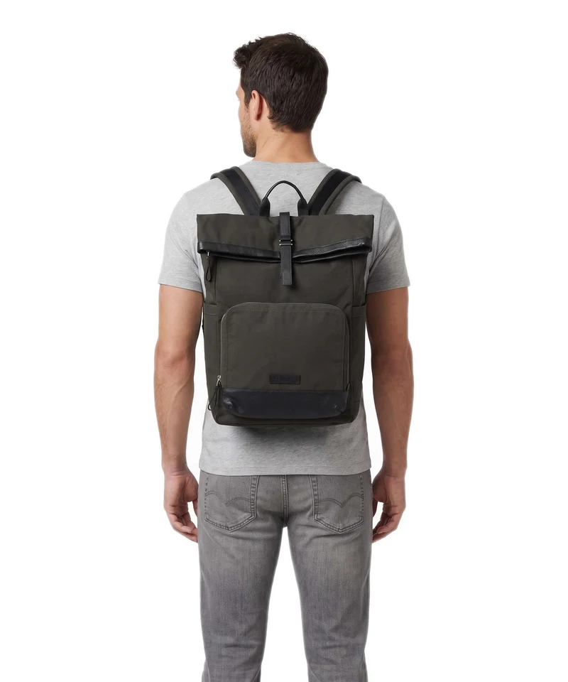 Marc O'Polo Mory M Rolltop Rucksack wooden earth