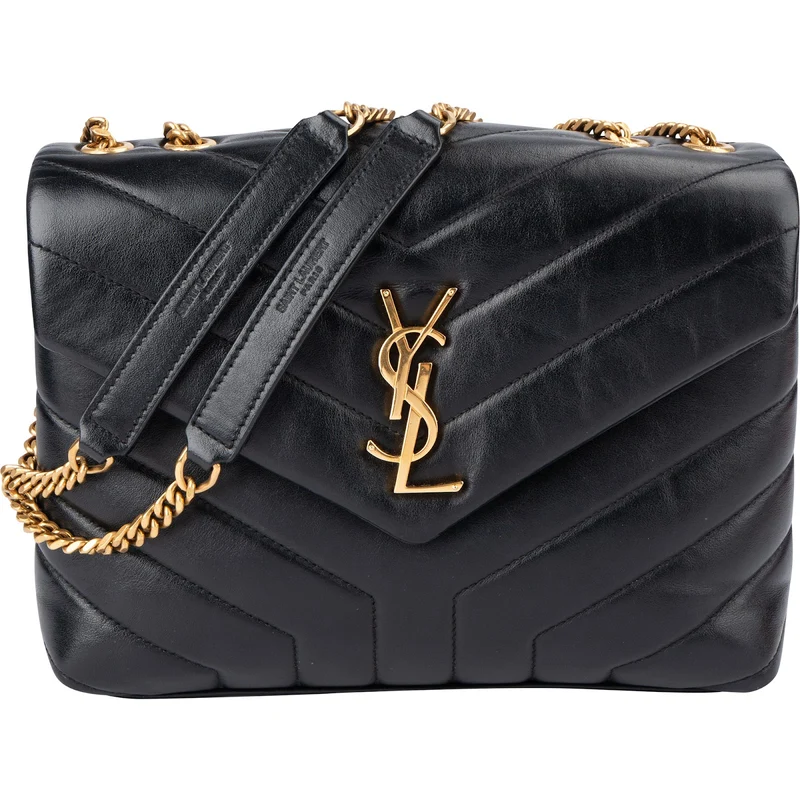 Saint Laurent Quilted Leather Small Loulou Crossbody Bag