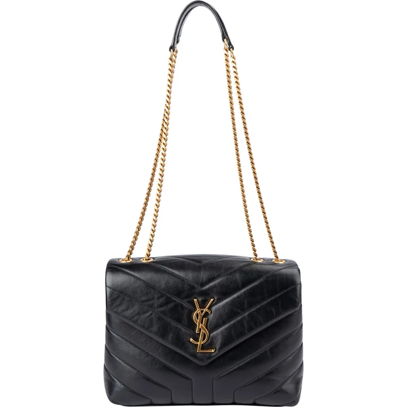 Saint Laurent Quilted Leather Small Loulou Crossbody Bag