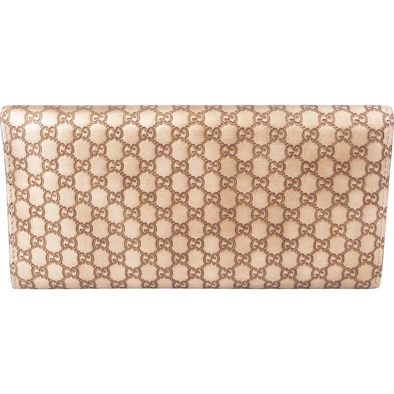 Gucci Guccissima Leather Continental Flap Wallet