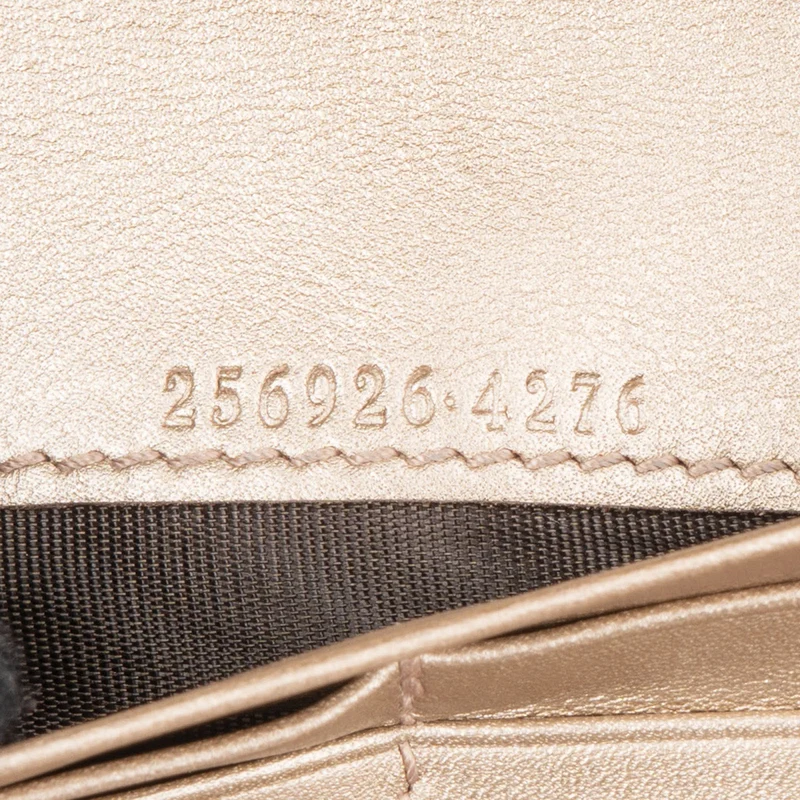 Gucci Guccissima Leather Continental Flap Wallet