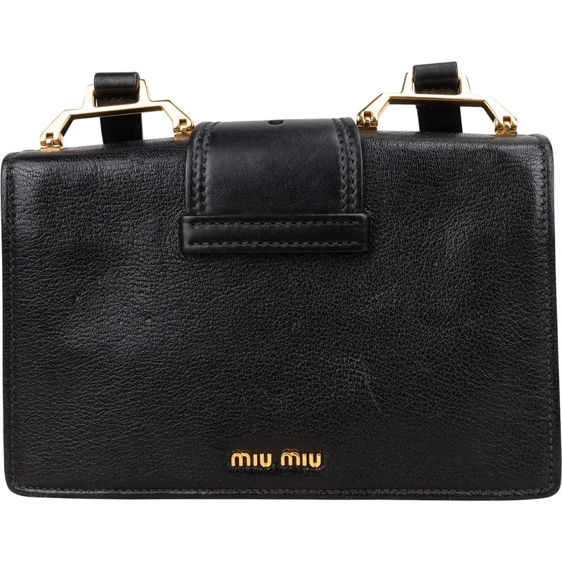 Miu Miu Madras Crystal Leather Crossbody Bag