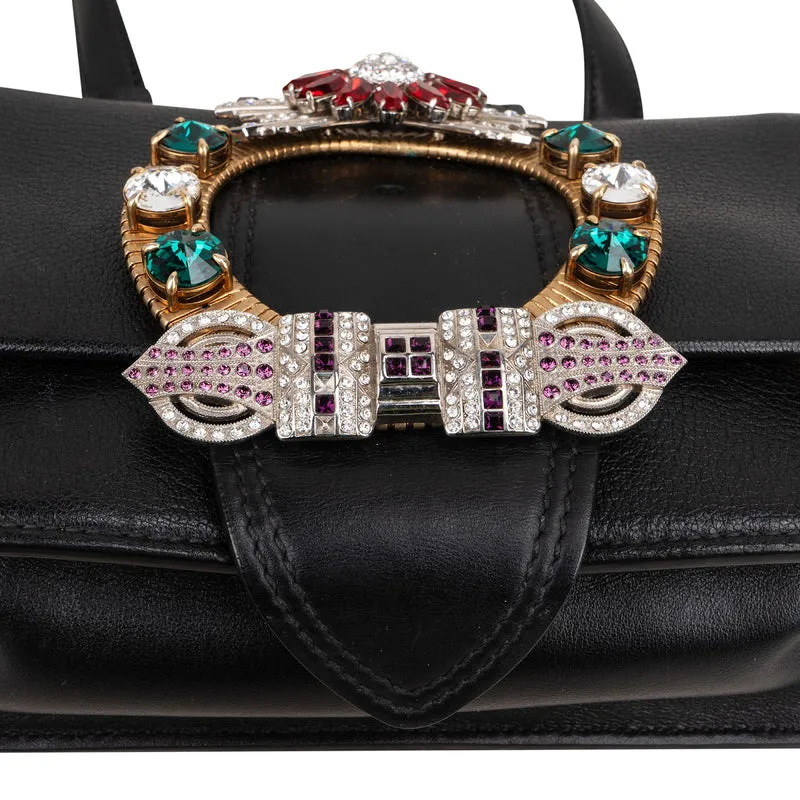 Miu Miu Madras Crystal Leather Crossbody Bag