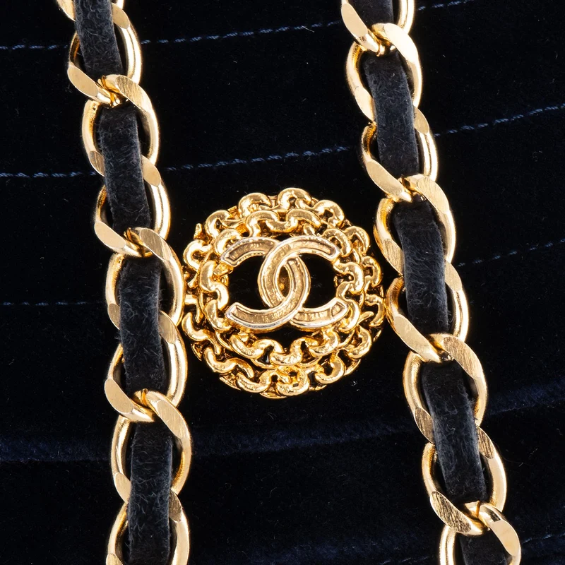 Chanel Chevron Velvet Half Moon Single Flap Crossbody Bag