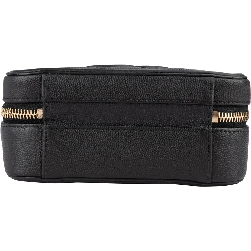 Chanel Quilted Caviar Leather CC Filigree Crossbody Bag
