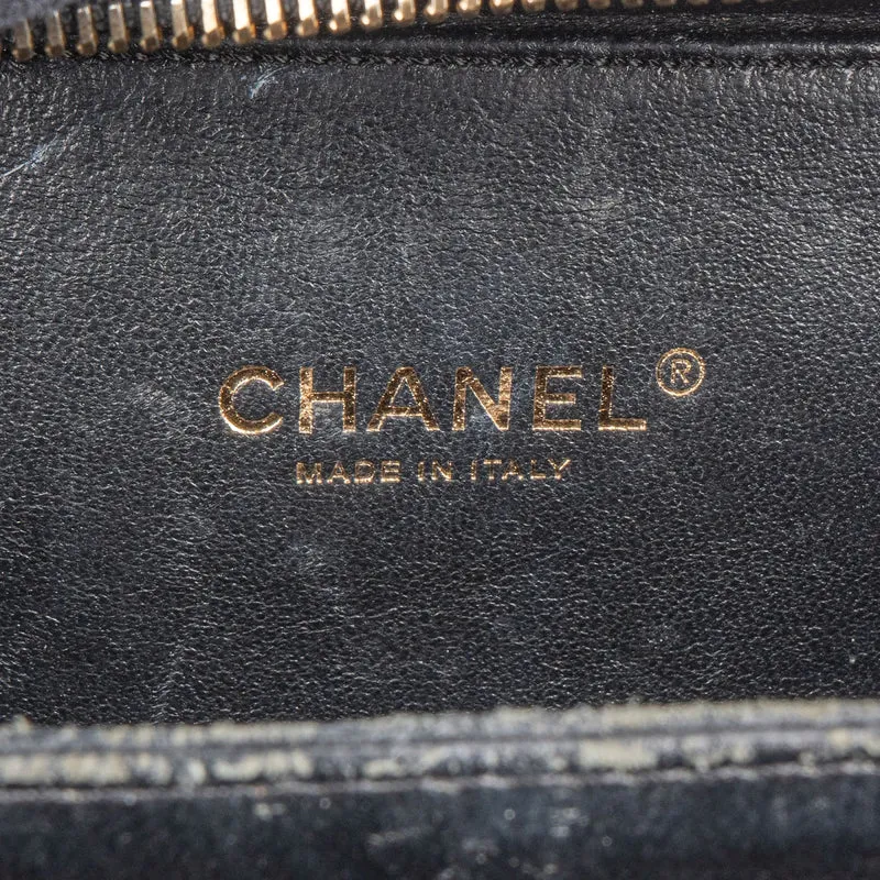 Chanel Quilted Caviar Leather CC Filigree Crossbody Bag