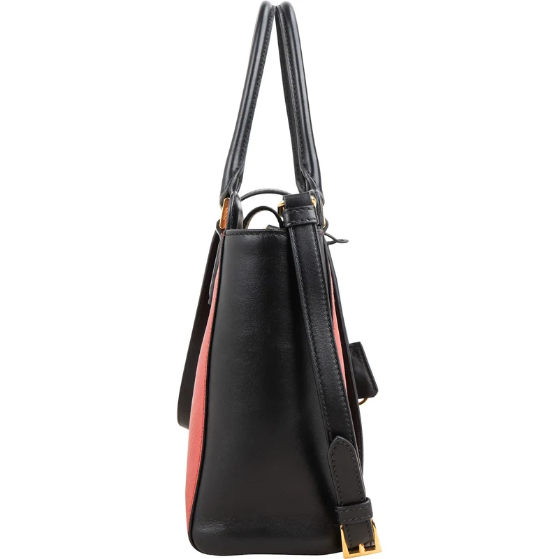 Prada Bicolor Saffiano & Soft Leather Handbag