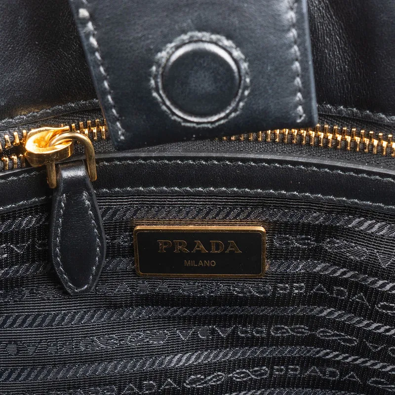 Prada Bicolor Saffiano & Soft Leather Handbag