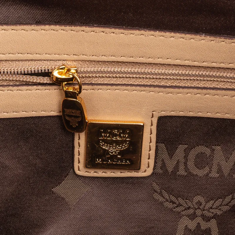 MCM Monogram Visetos Milla Drawstring Tote Handbag