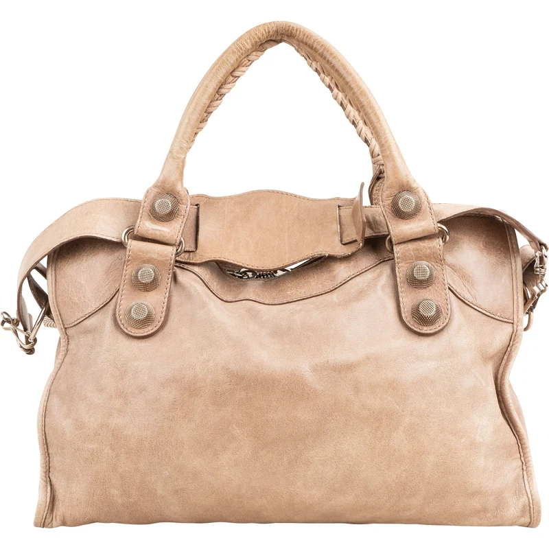 Balenciaga Leather Giant City Handbag