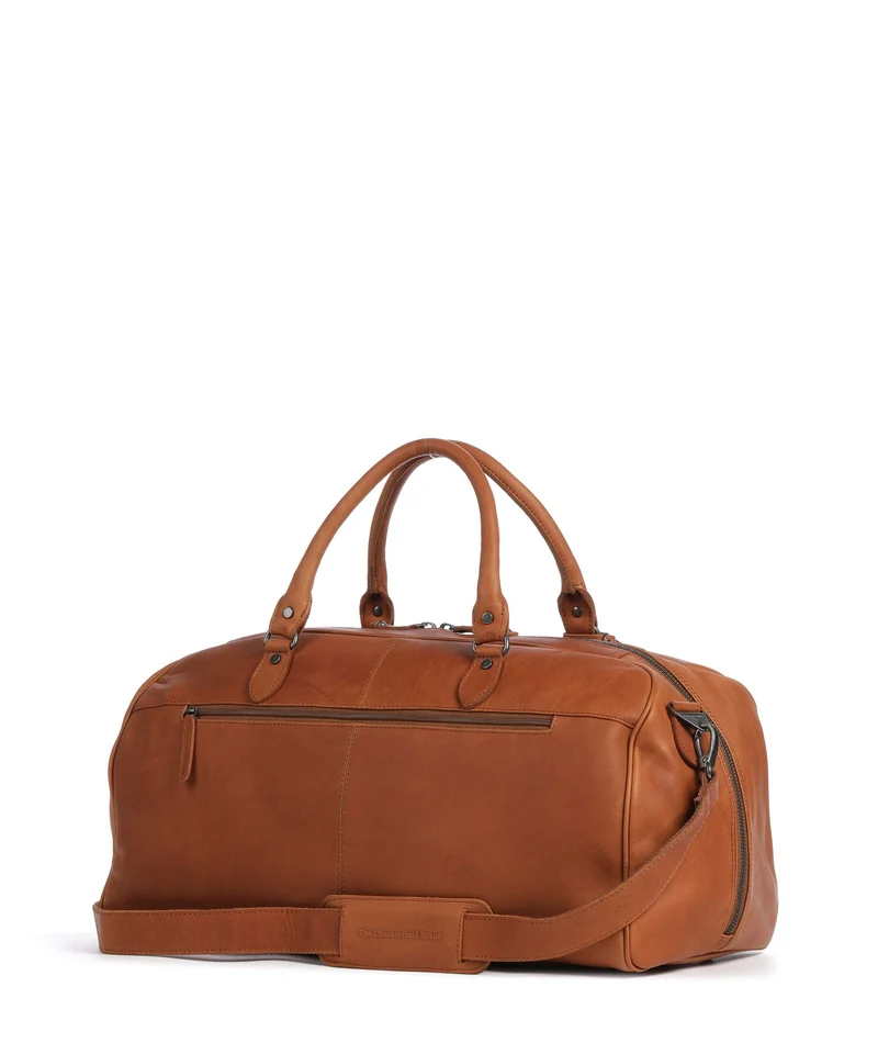 The Chesterfield Brand Wax Pull Up Cow William II Weekender cognac