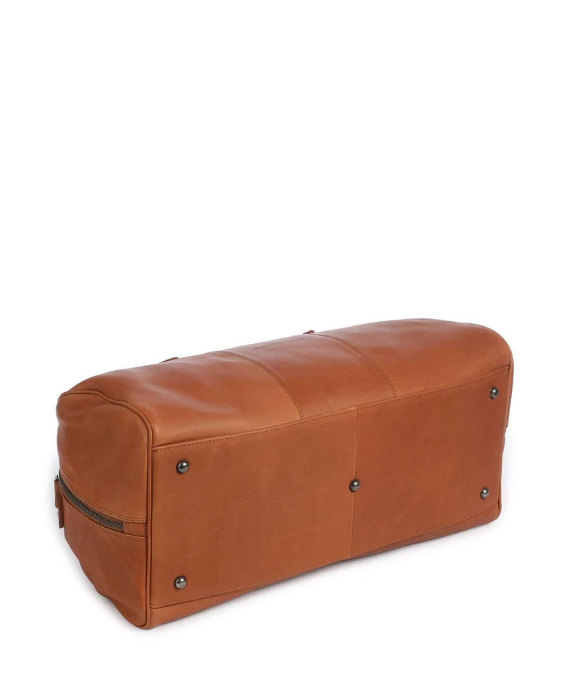 The Chesterfield Brand Wax Pull Up Cow William II Weekender cognac