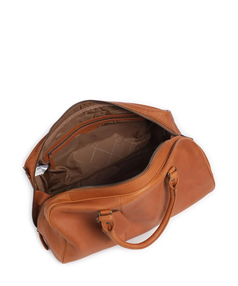 The Chesterfield Brand Wax Pull Up Cow William II Weekender cognac